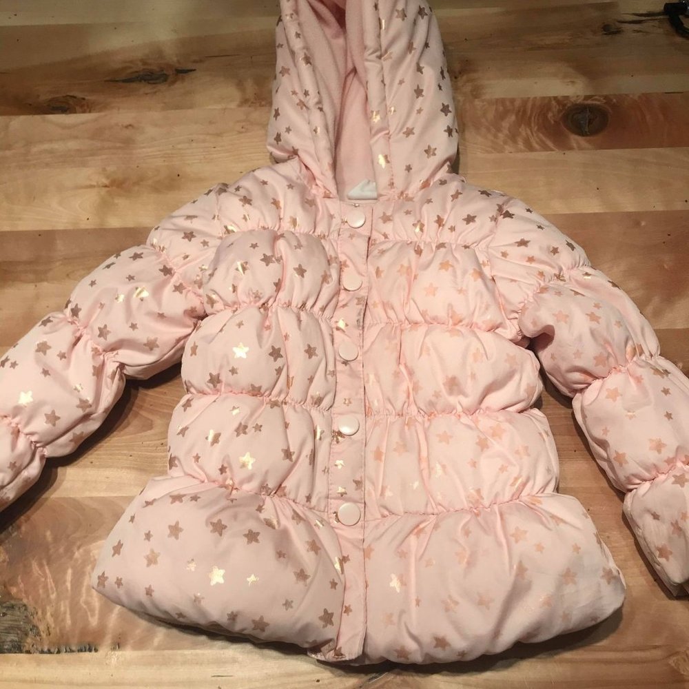 Crazy 8 Winter Gold Stars Buttoned Jacket